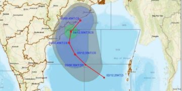 ஜவாத் புயல் கரையைக் கடக்கும் பாதை இதுதான்!